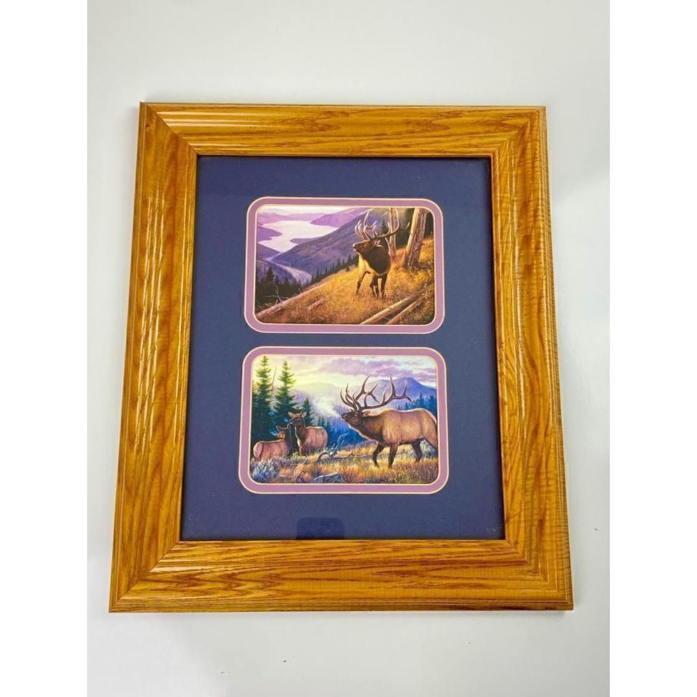 Reflective Art, Inc Bugle Boy Framed Elk Wall Art 15 x 18 Wood Frame